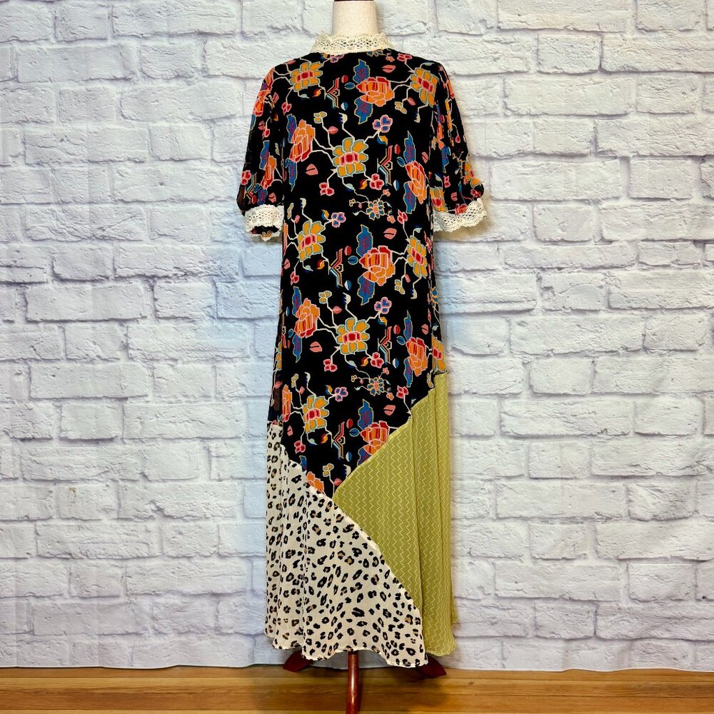 Anthropologie Verb Pallavi Singhee Soniya Patchwork Maxi Dress